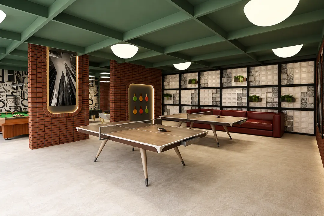 Table tennis and indoor recreation